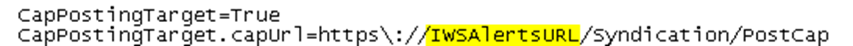 System private config file