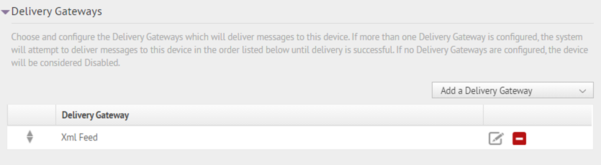 Add a delivery gateway