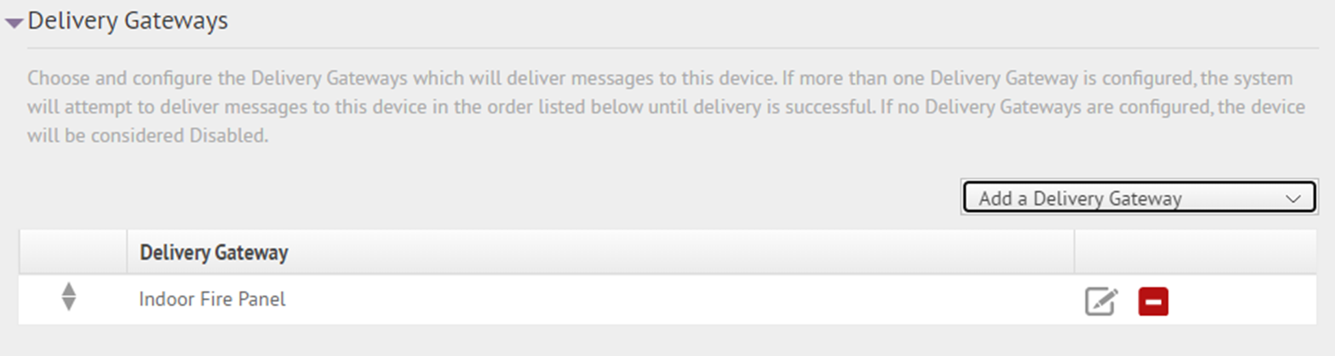 Add a delivery gateway