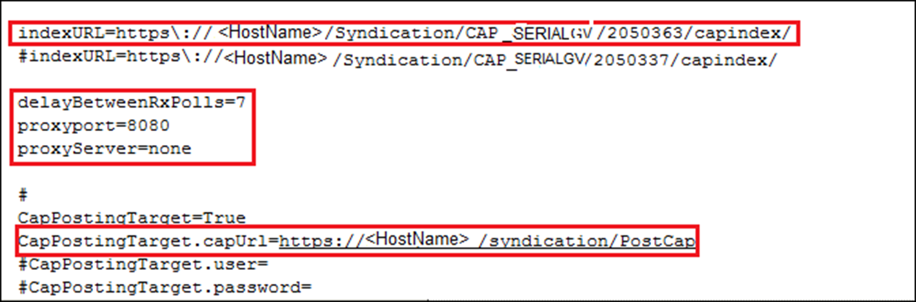 System Private Config XML